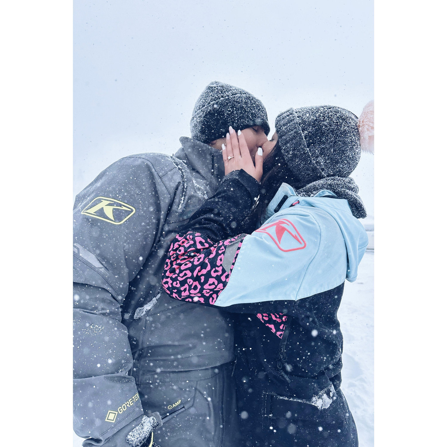 When he Proposed on our Colorado Snowmobile Trip