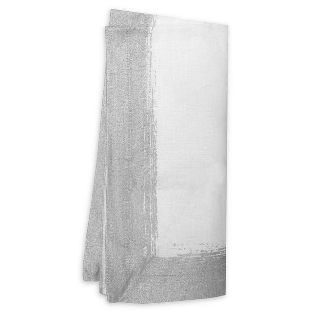 Villeroy & Boch Metallic Brushstroke Napkins in White (Set of 4)