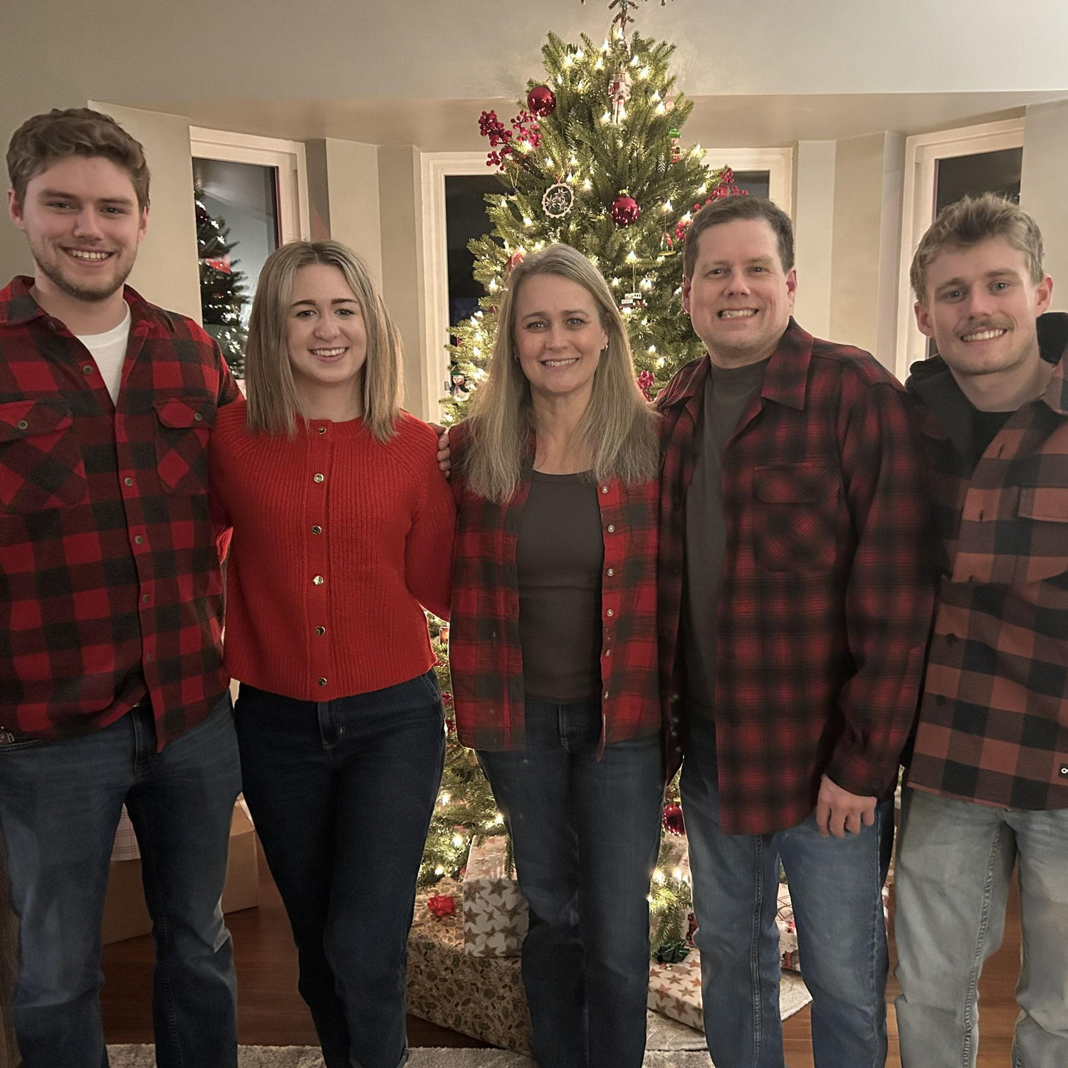 The Simacek family during the holidays
