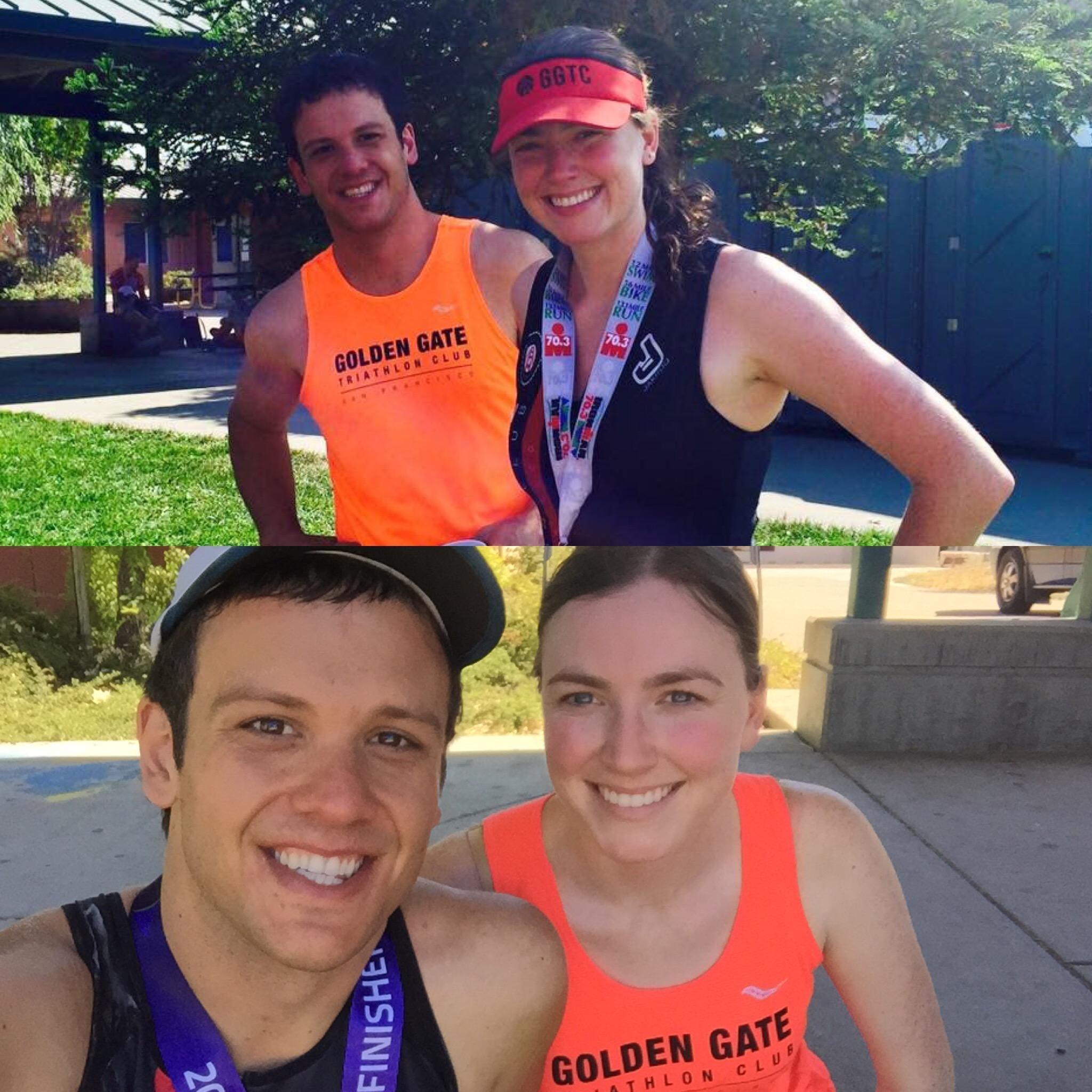 2 half Ironmans (Ironmen?) make a whole one, right? 1 year apart, swapping sherpa duties.