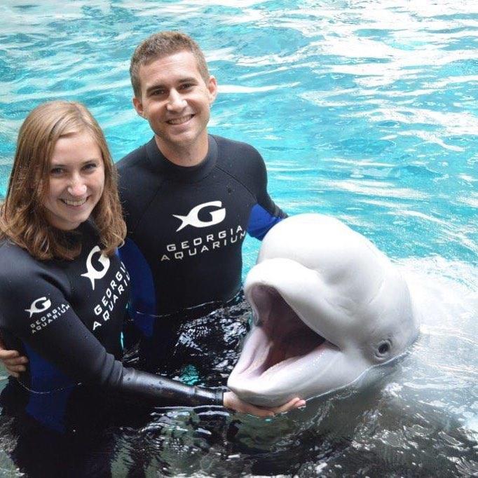 Best birthday surprise ever, fulfilling Allison's dream of swimming with belugas