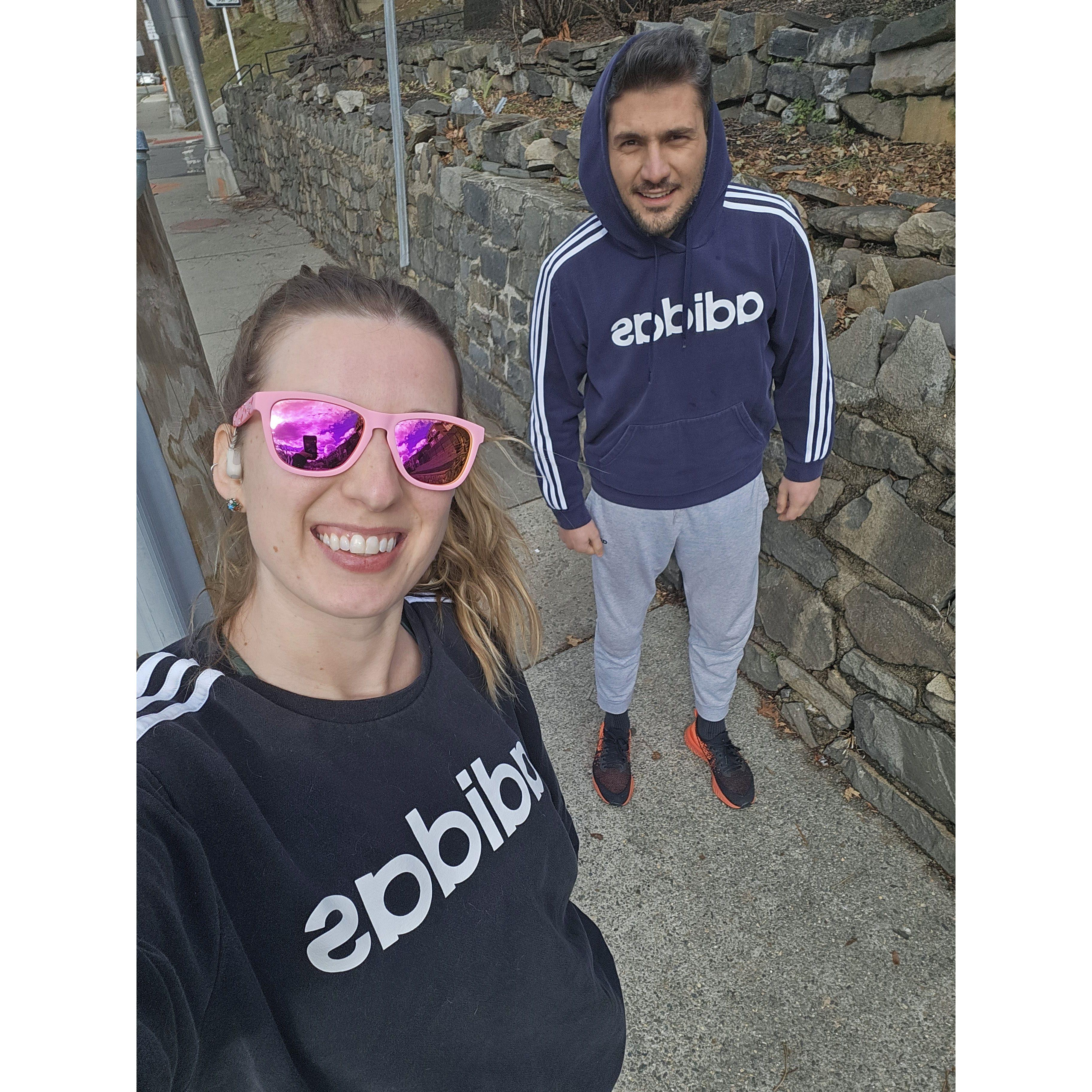 Morning run together!