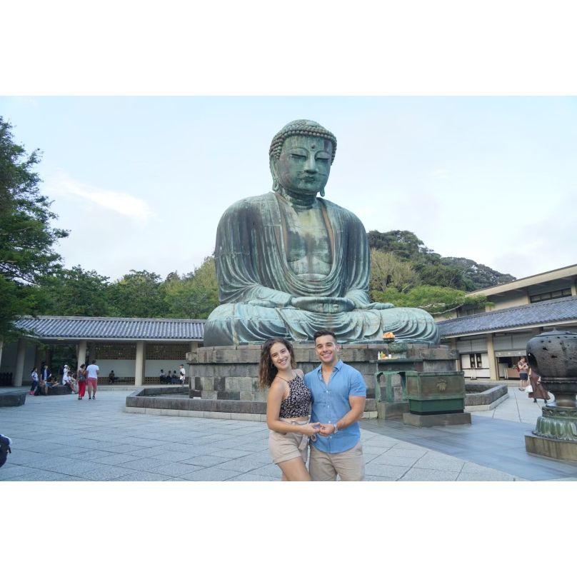 Scott visiting Natalie while she was performing in Japan.