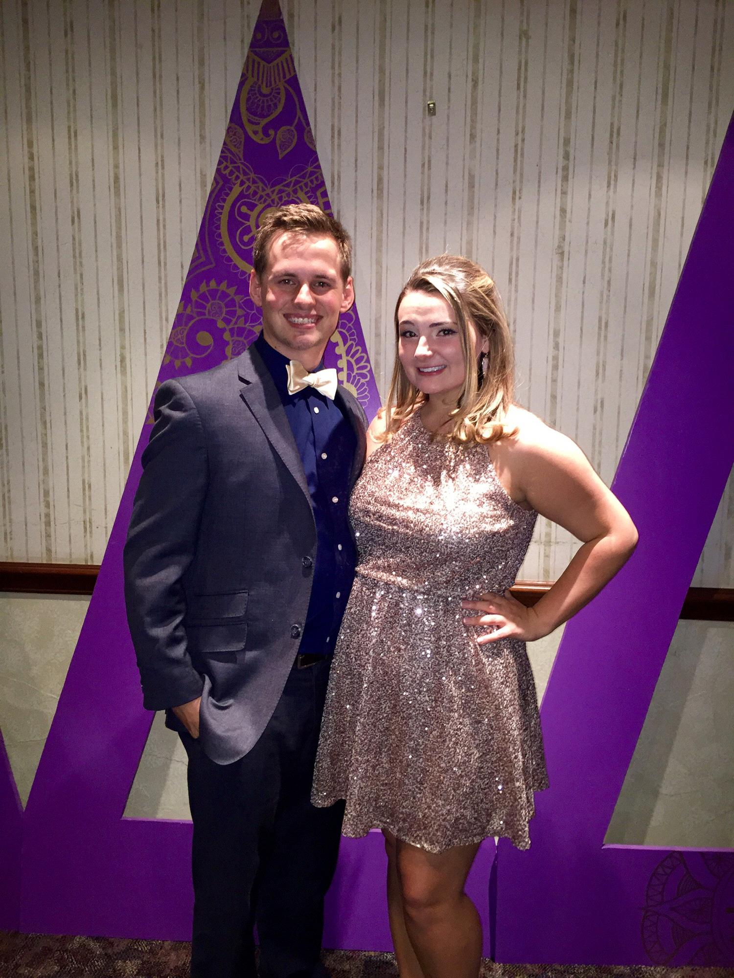 My first formal with Tri Delta. He was the BEST date.