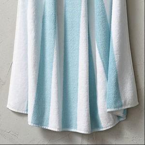 Frontgate Resort Collection: Cabana Stripe Pool & Beach Towel (Color: Icy Blue)
