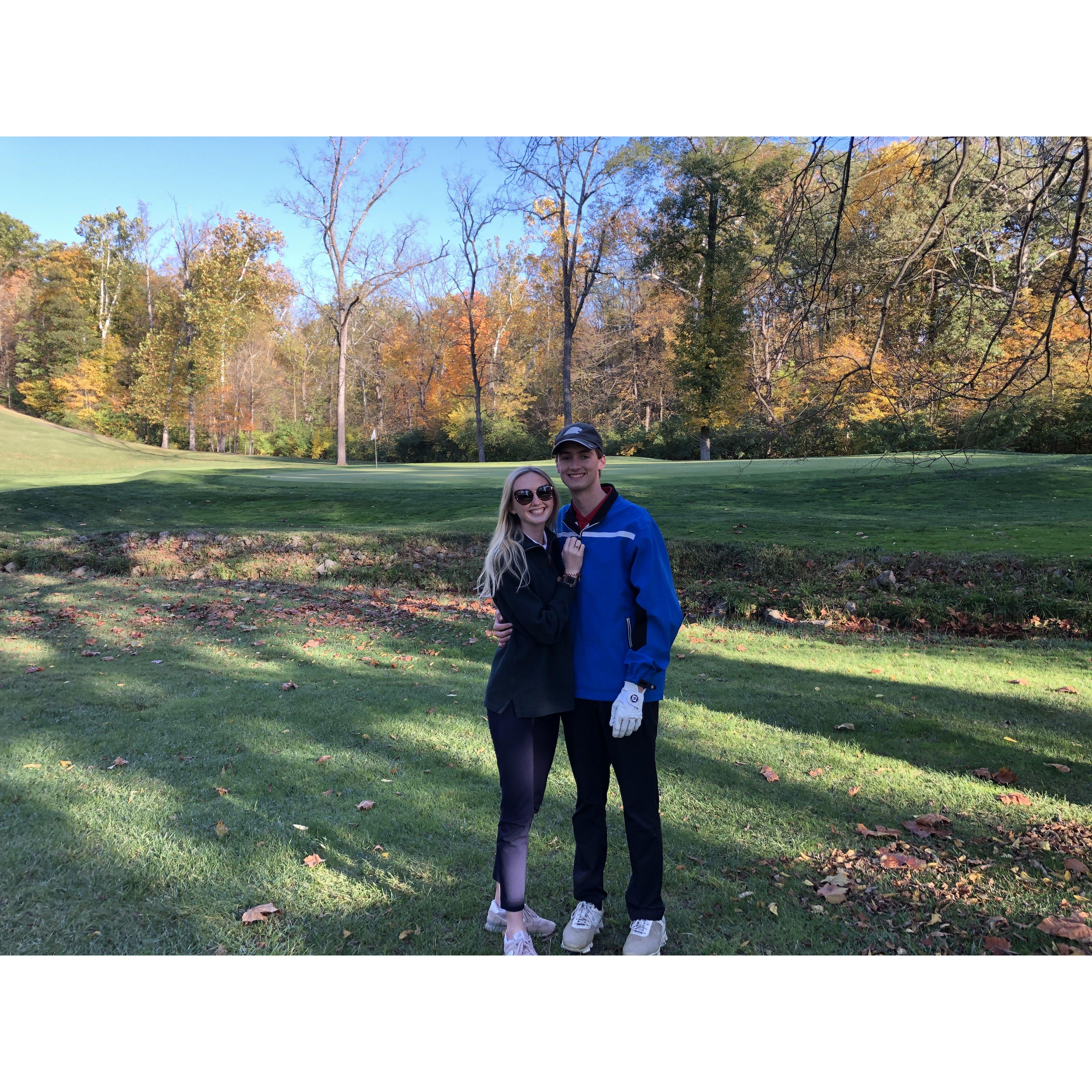 Lots of golfers on both sides of this new family