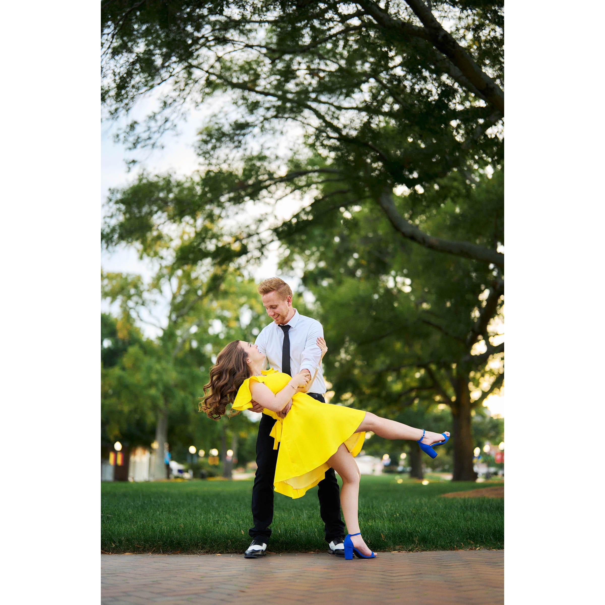 Stephanie & Wil used to walk this promenade on their way to class at HPU, where they met at the Smith Library.