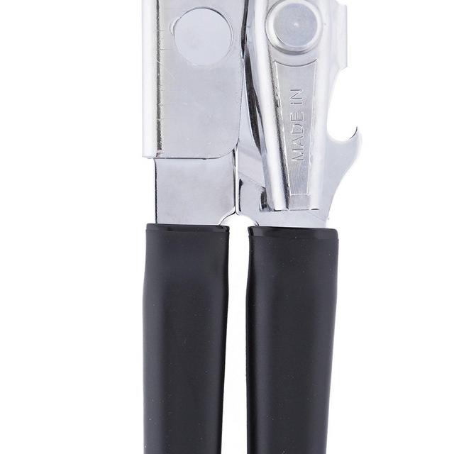 EZ-DUZ-IT Deluxe Can Opener with Black Grips