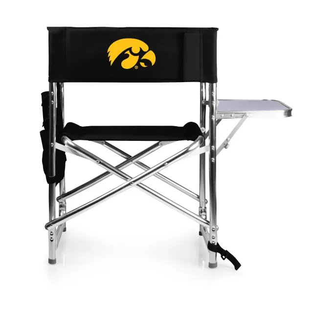 NCAA Iowa Hawkeyes Portable Camp Chair with Side Table