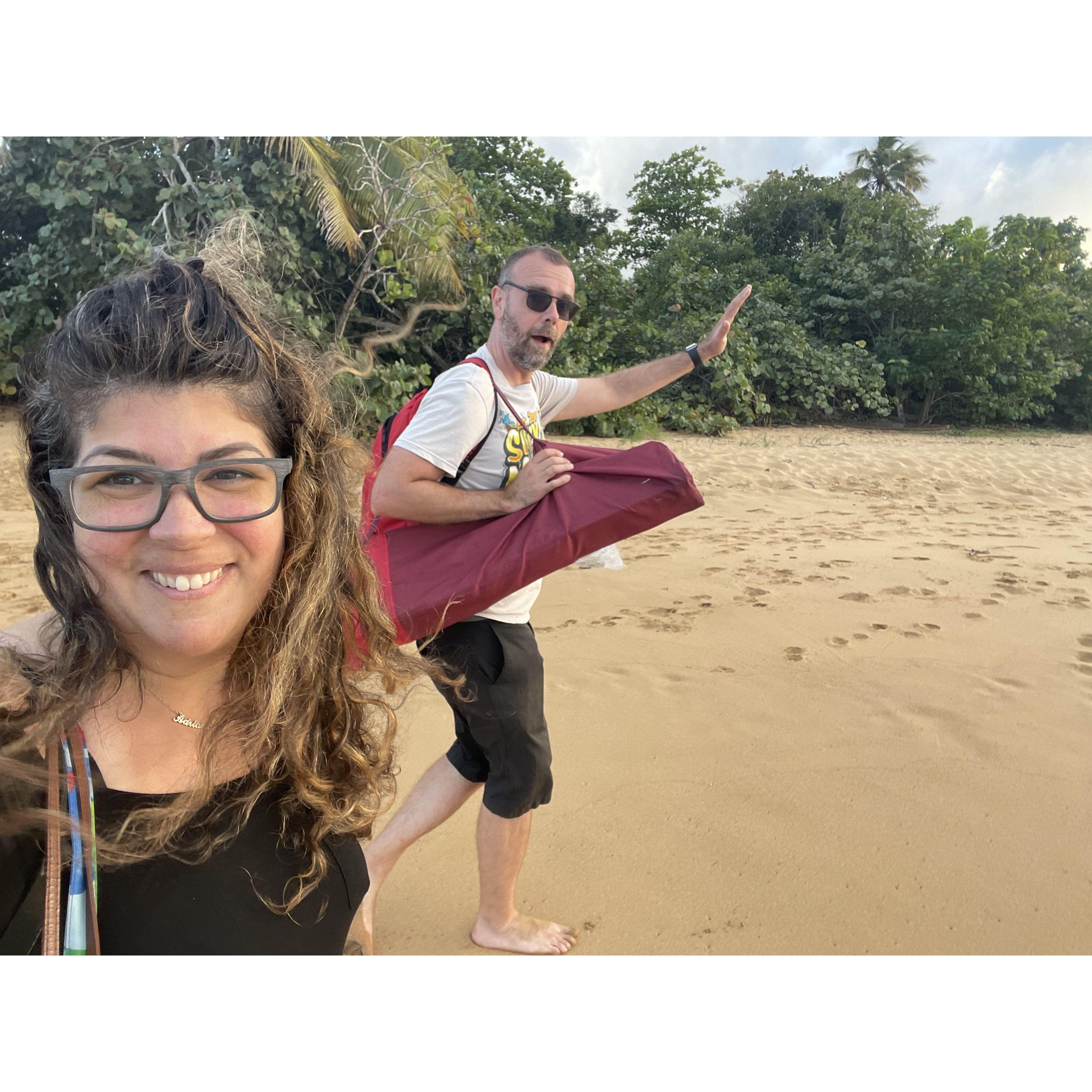 Christmas Eve at the beach in Loíza, Puerto Rico