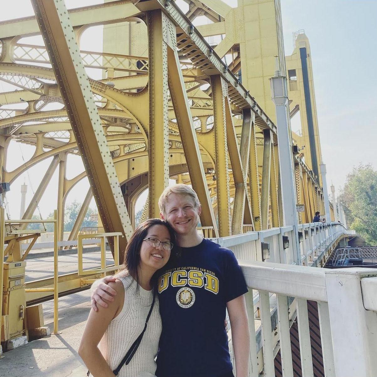 Tower Bridge in  Old Town Sacramento (Fall 2020)