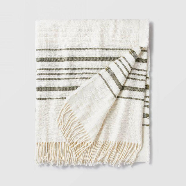 Striped Gauze Throw Blanket - Threshold™ designed with Studio McGee