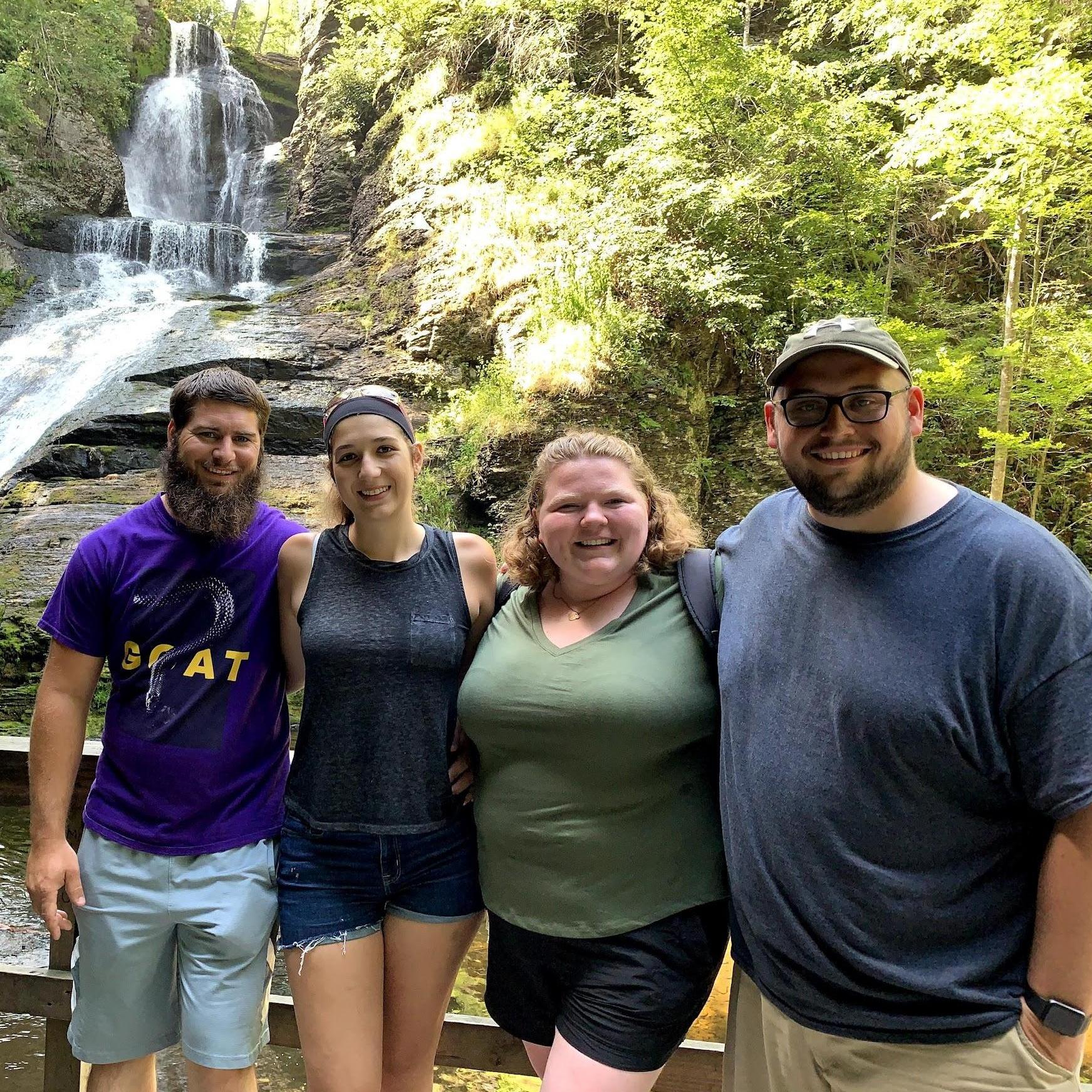 Hiking by Dingman's Falls with Selena and Kevin