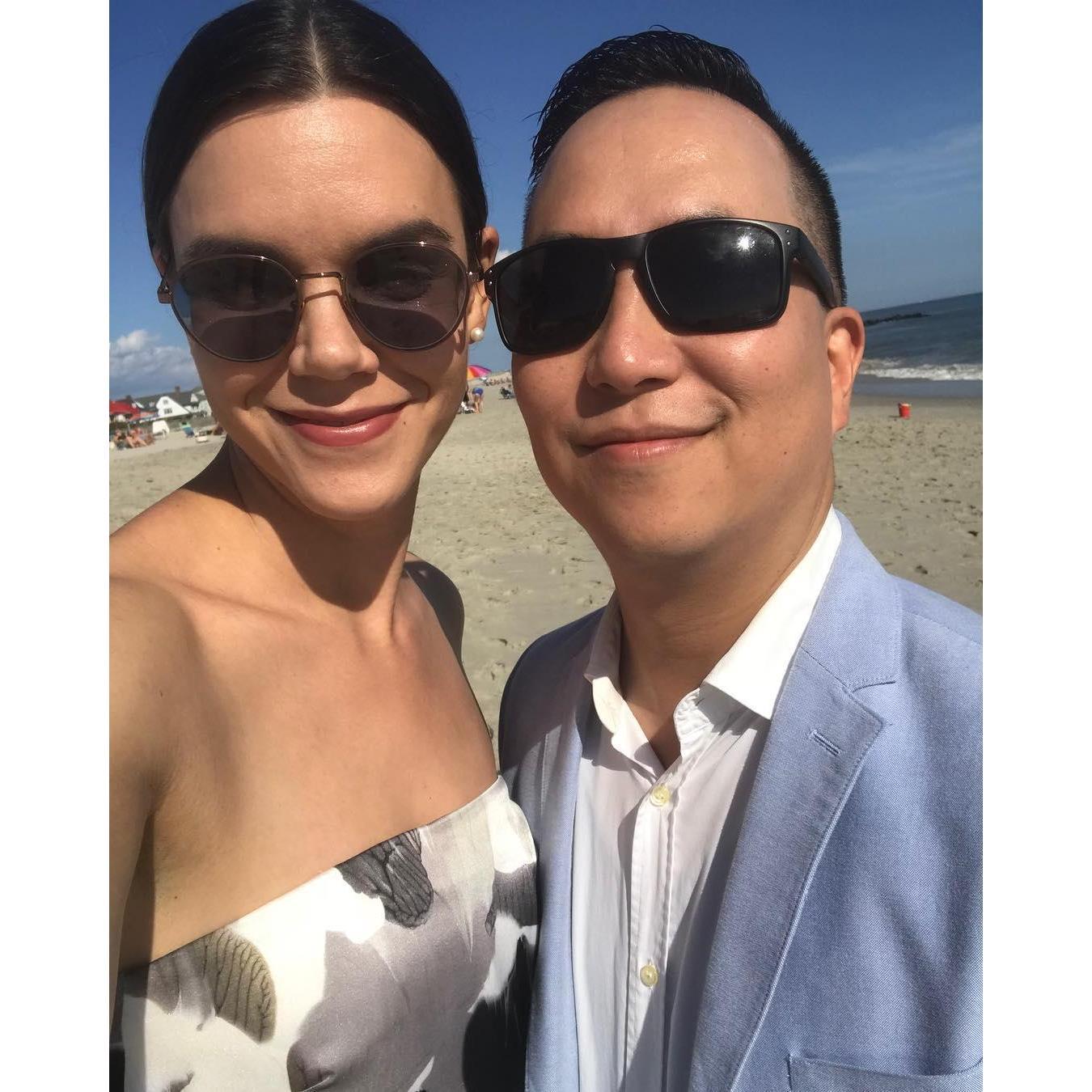 At Marissa Owsianik's wedding in Cape May, NJ (September 2018)