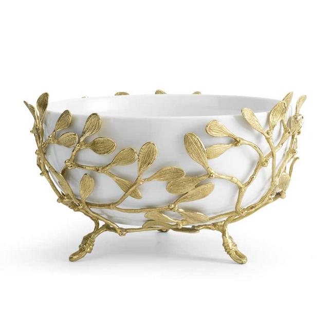 Michael Aram Mistletoe Porcelain Serving Bowl