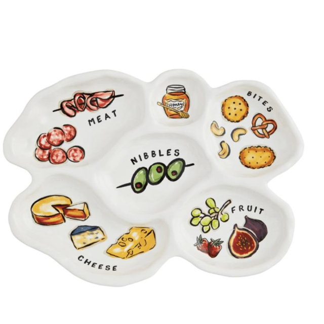 Sectioned Charcuterie Platter