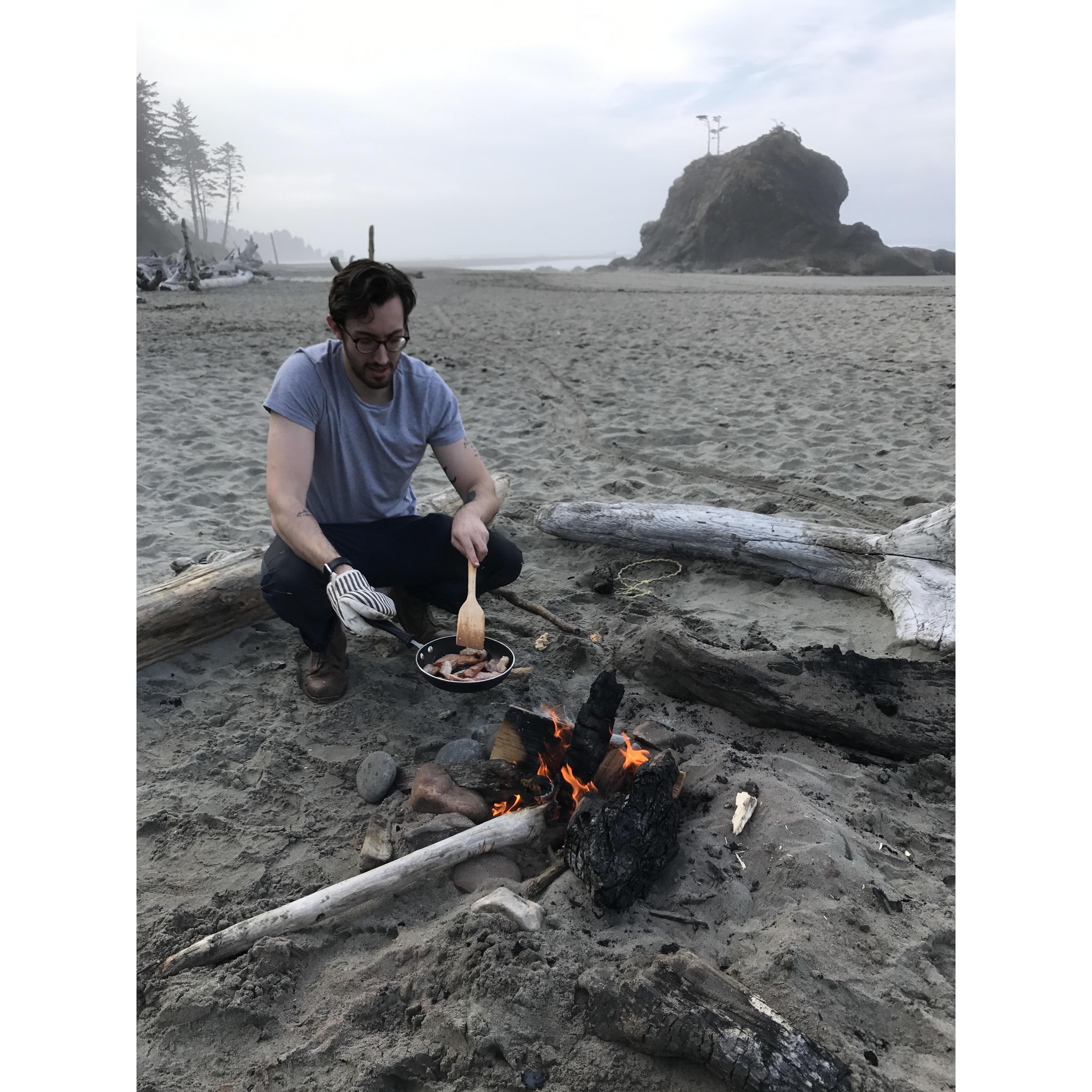 Erik's chef skills
Olympic National Park, WA
Summer 2017