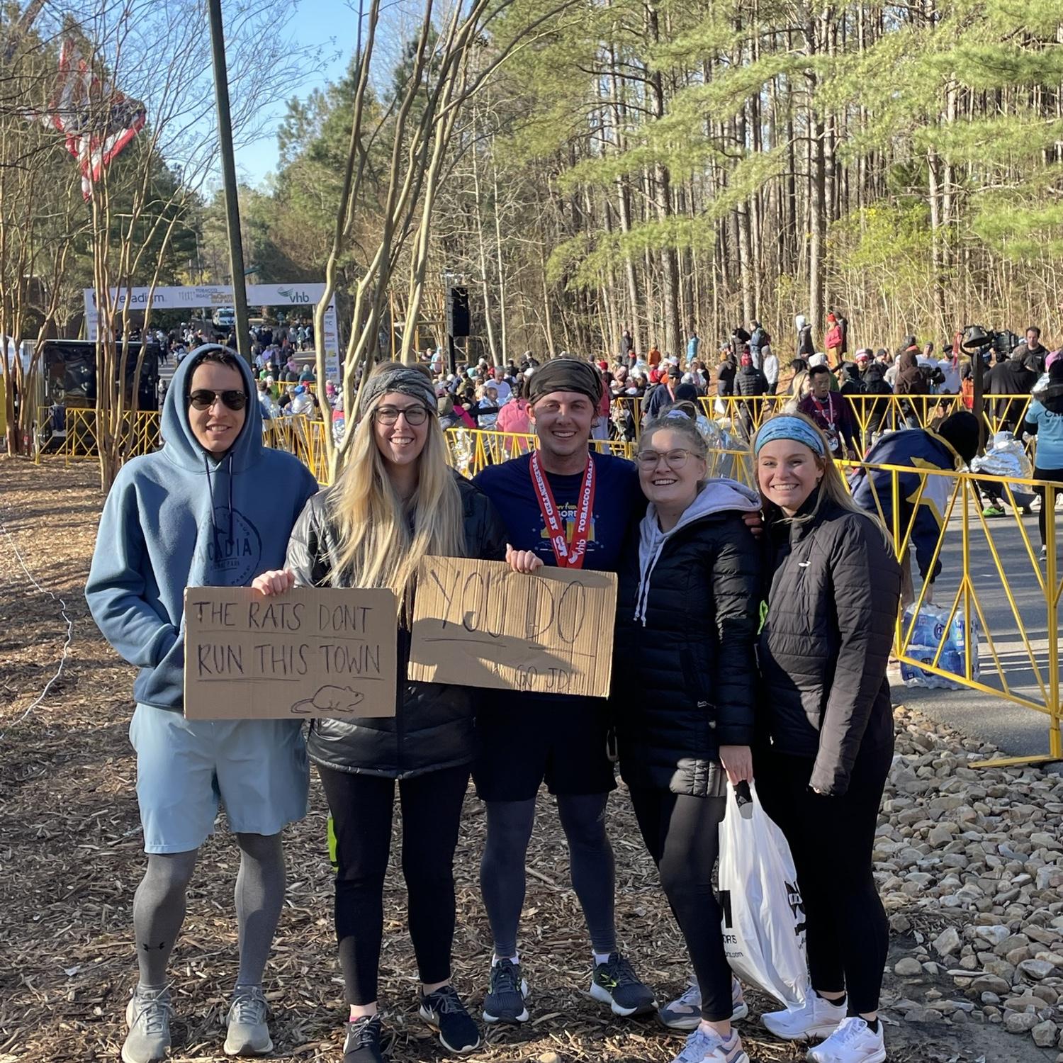 Post-Tobacco Road Half Marathon with Dan, Elizabeth and Alexa (March 2023).