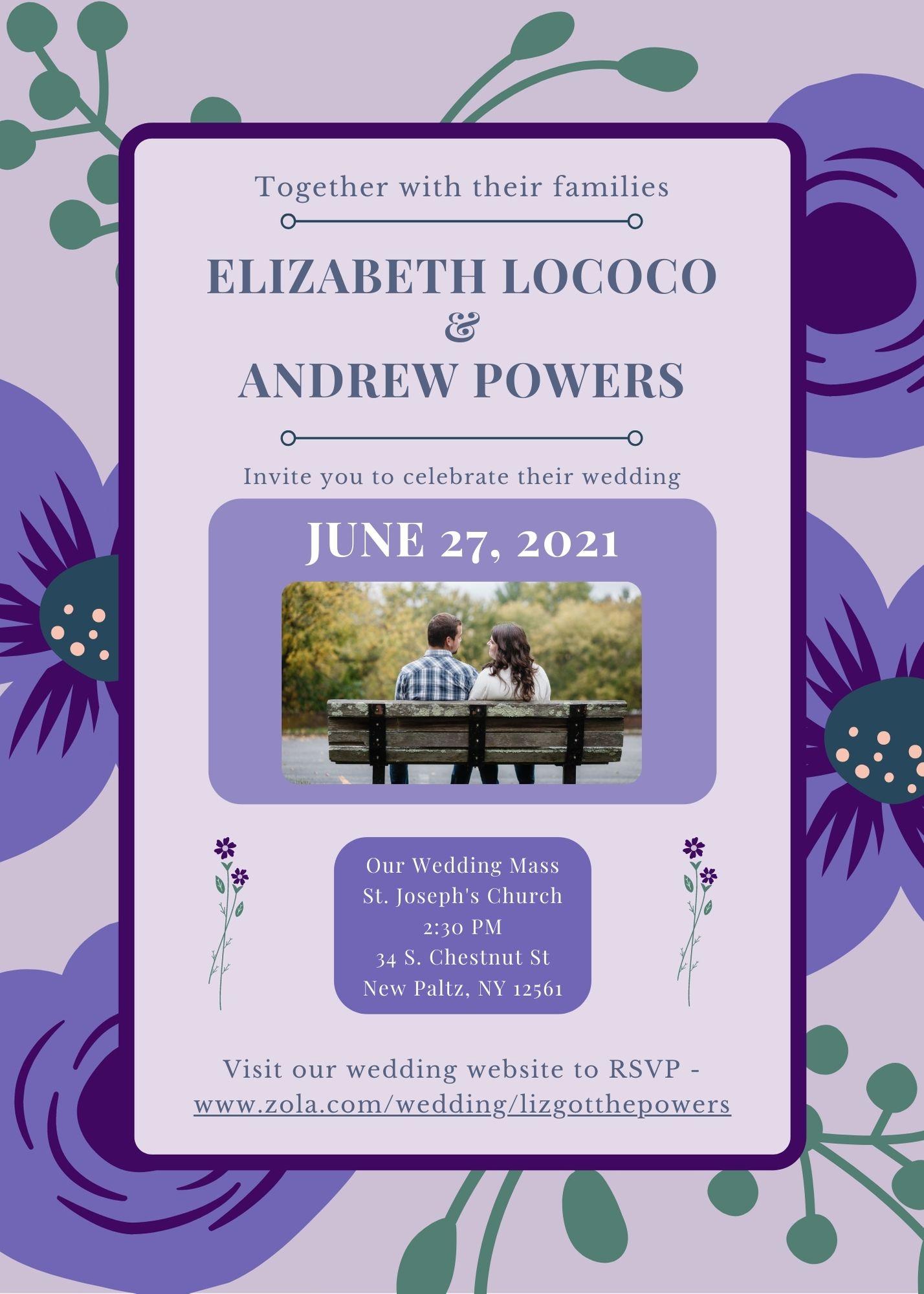 The Wedding Website of Liz Lococo and Andrew Powers