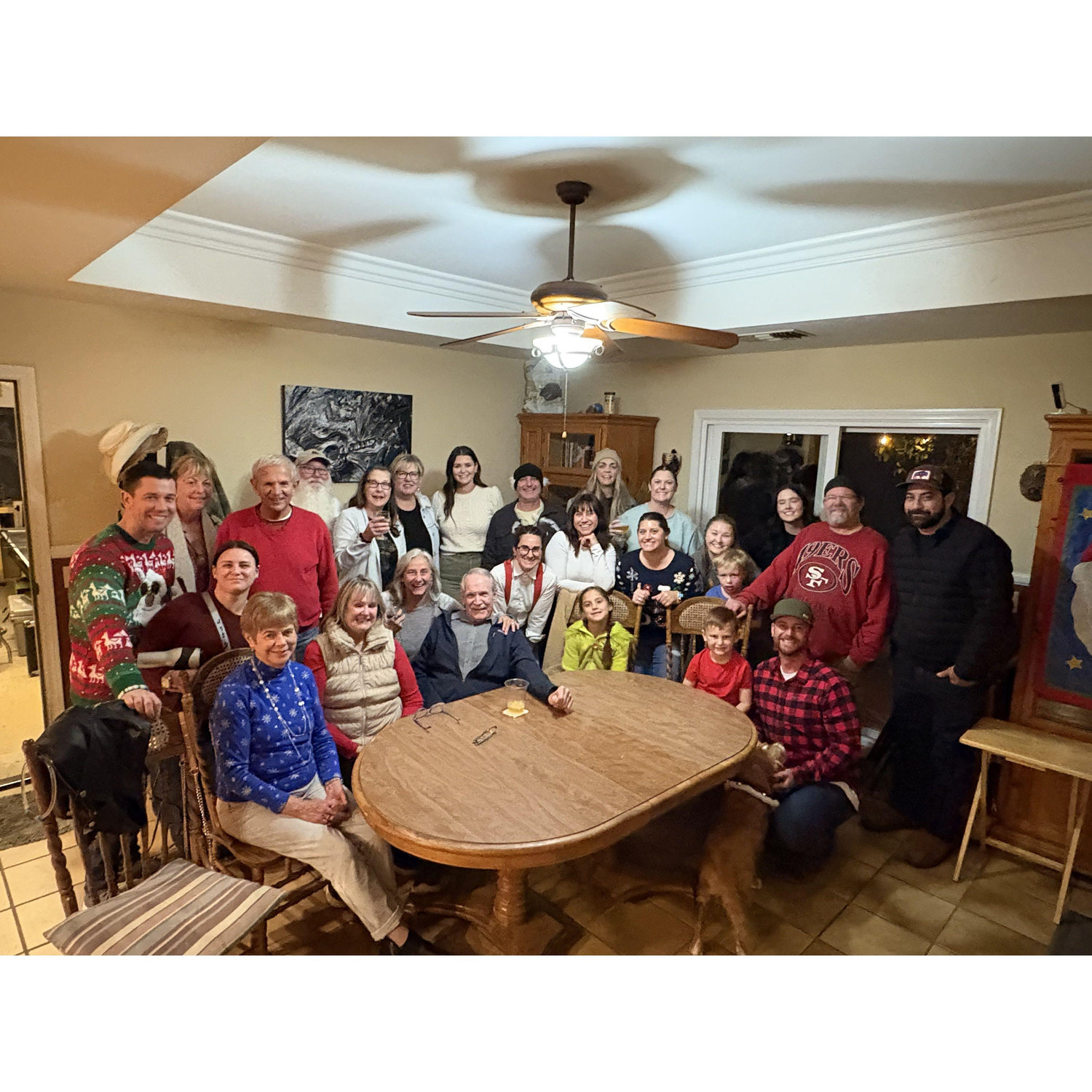 Christmas party with Paul's relatives, December, '24