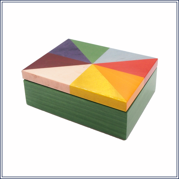 WOODEN LACQUER RAINBOW BOX, SMALL