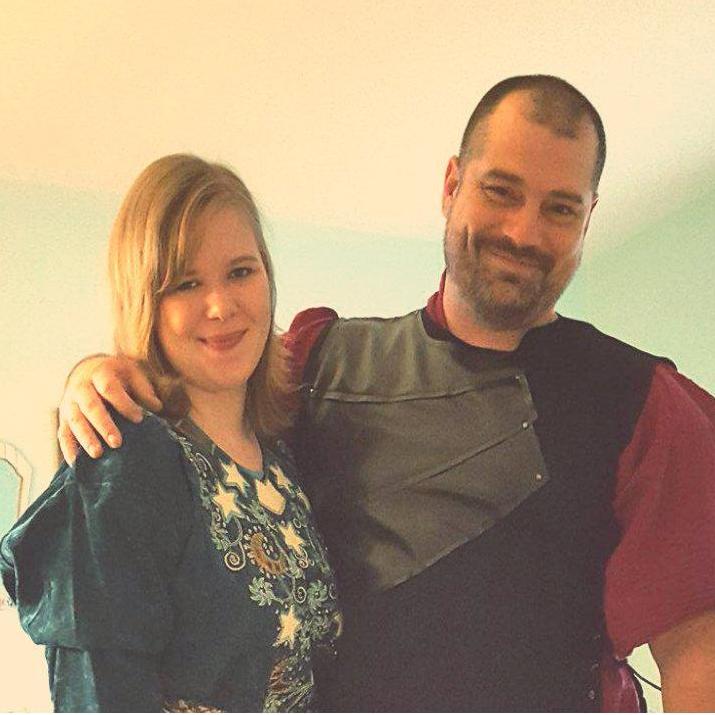 Heading to the renaissance fair on a date.