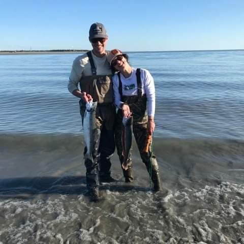Fishing together on the Kenai