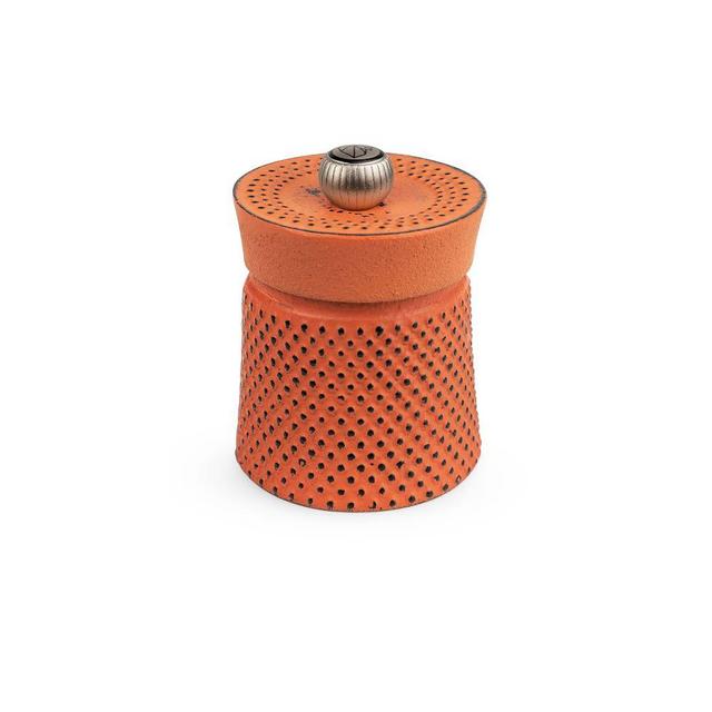 Bali Cast Iron Pepper Mill 3", Orange