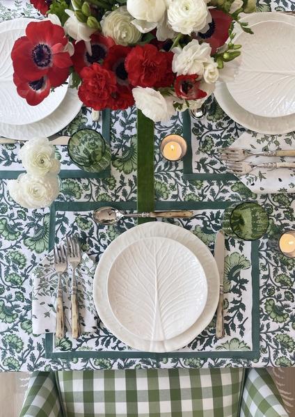 Julia Amory Holiday Placemats/Dinner Napkins - Set of 4