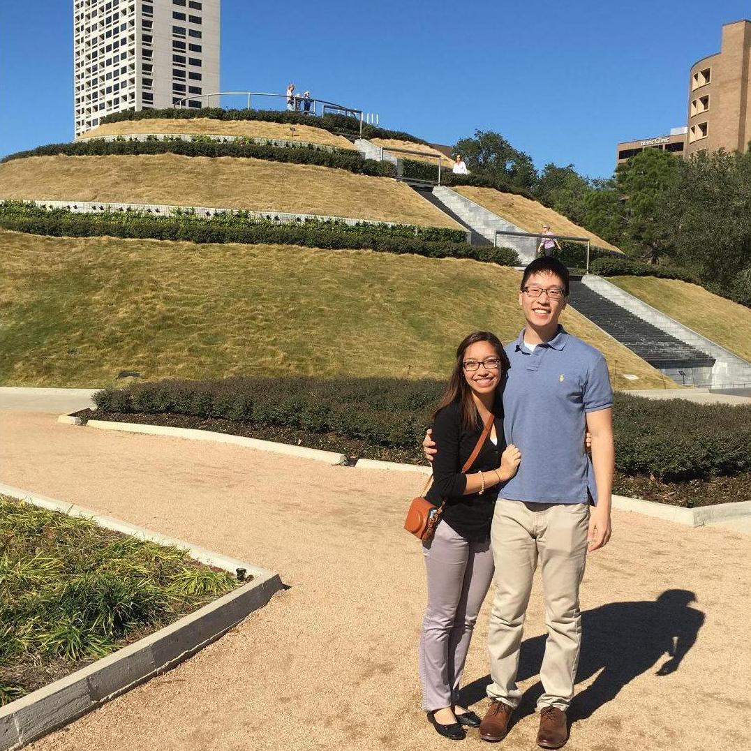 One of our first dates at McGovern Centennial Gardens - near our future wedding reception site