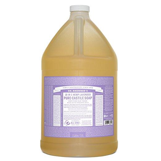 Dr. Bronner's Pure-Castile Liquid Soap - Lavender, 1 Gallon