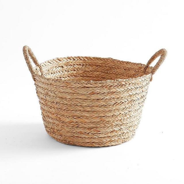Moroccan Woven Tote Basket, Large
