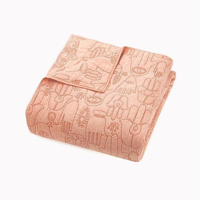 Peach Hamsa Quilt Set by Jungalow®