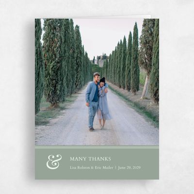 Sage, Green Wedding Thank You - Verona Banner