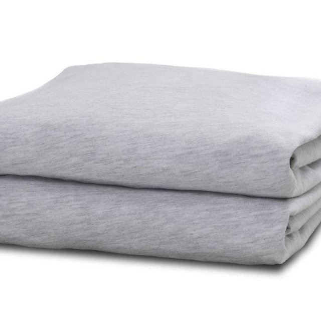 Knit Jersey 100% Cotton 2 Full XL Fitted Bed Sheets (2-Pack) T-Shirt Comfy, Ultra Soft, Breathable, Hypoallergenic, 15" Deep Pocket, 54" x 80", Fits Full XL Size beds (Heather Gray)