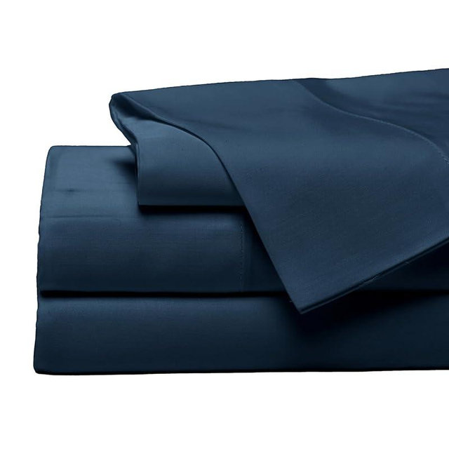Cozy Earth Luxury Bed Sheet Set - 100% Viscose from Bamboo Fabric, Ultra-Soft & Breathable, Fits Regular & Deep Pocket Mattresses up to 20" - 4 Pieces King Sheet Set Pacific Blue