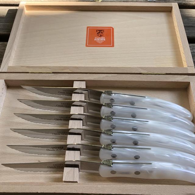 Steak Knives, Set of 6- White
