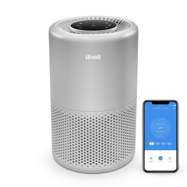 Levoit Core 200S Smart True HEPA Air Purifier Gray