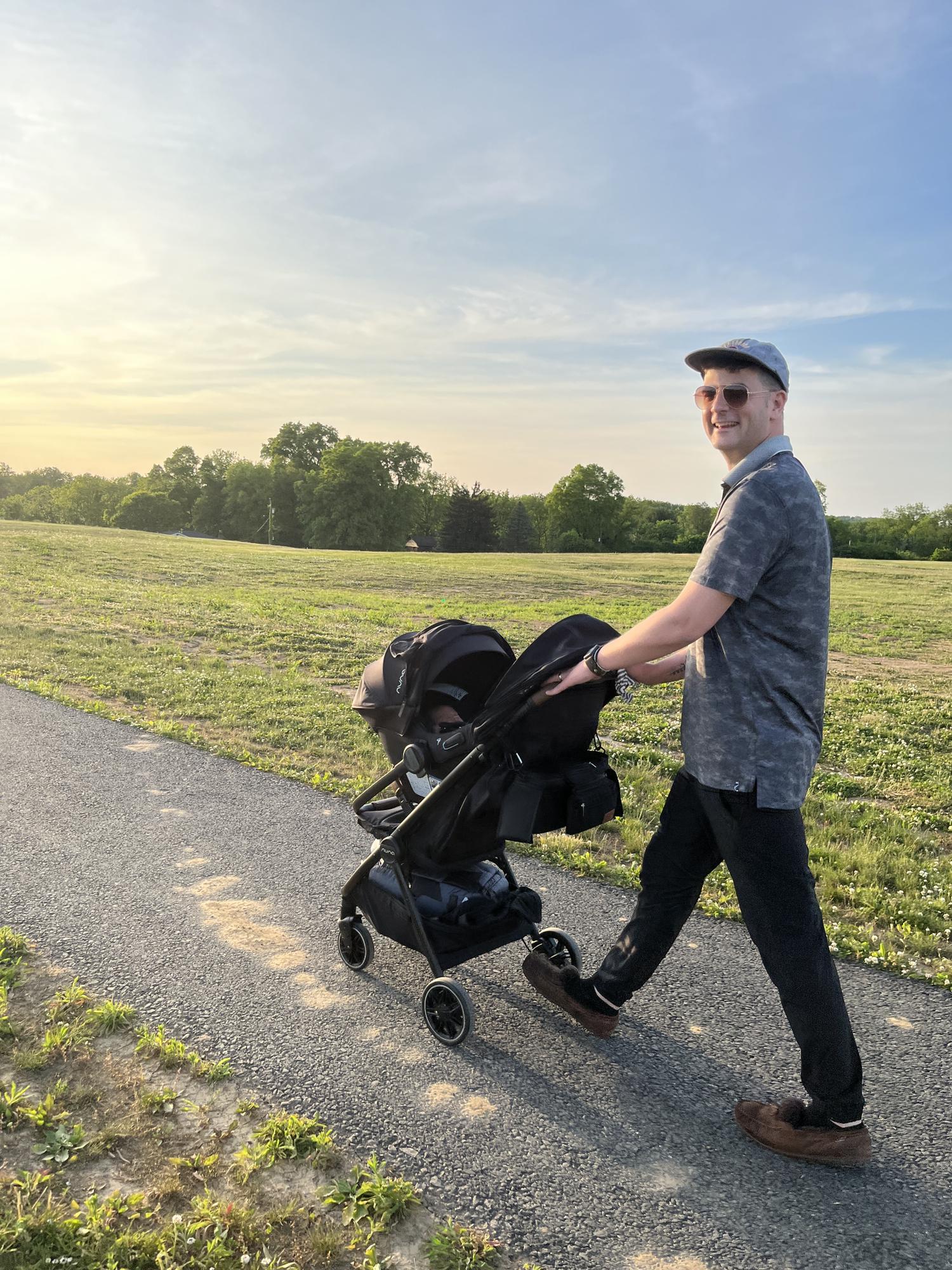 Daddy and Riv in the park