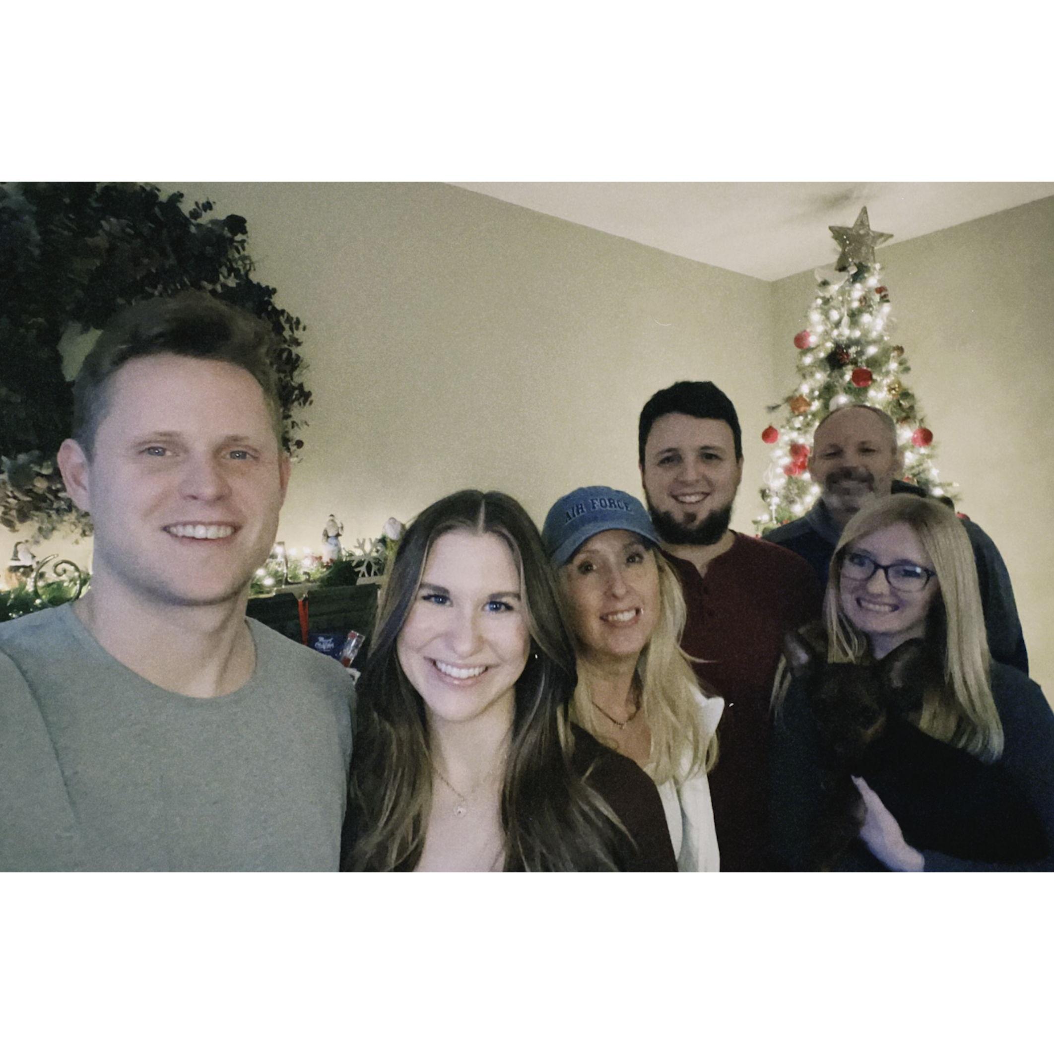 With Bryce's family during Christmas