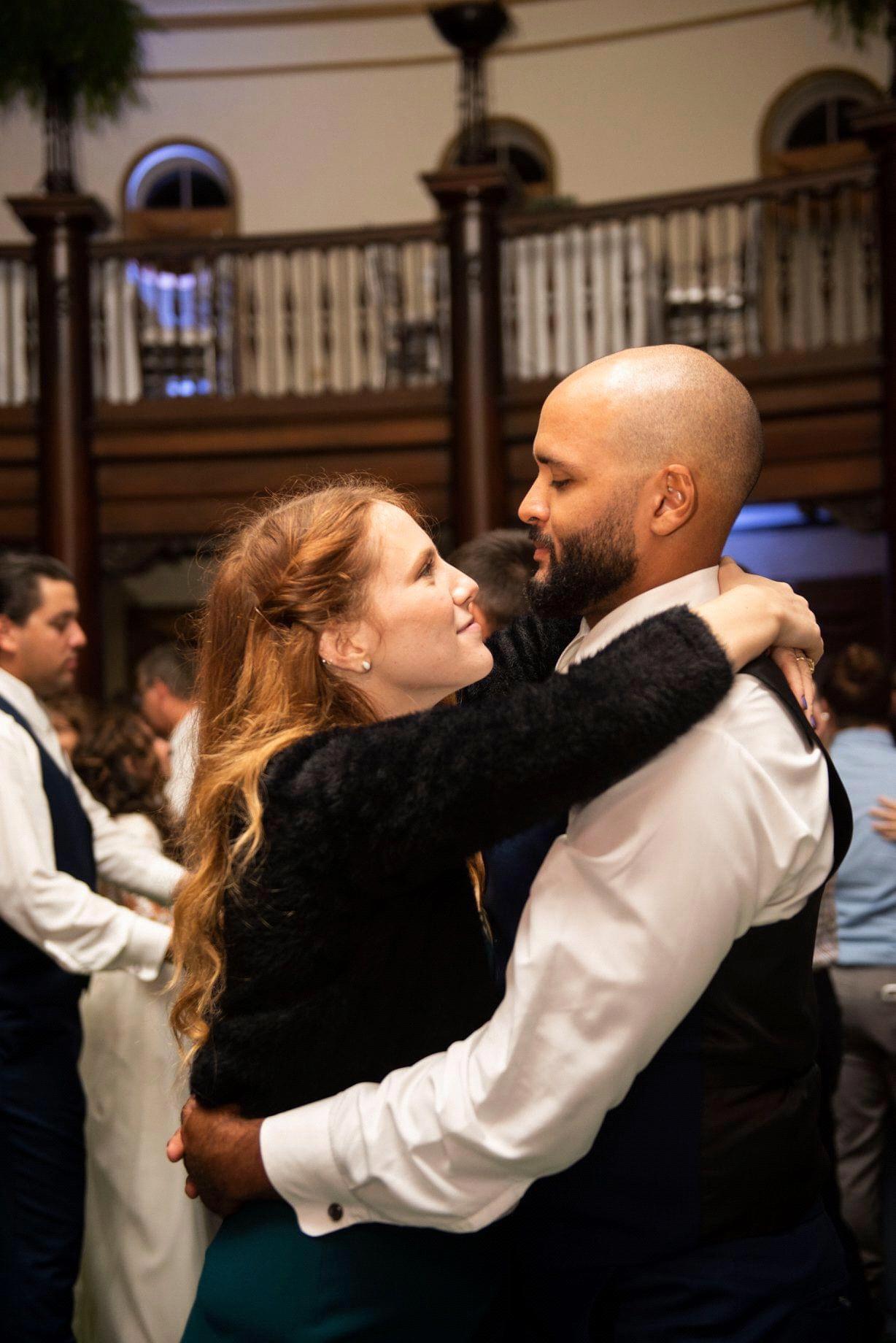 Dancing at a friends wedding