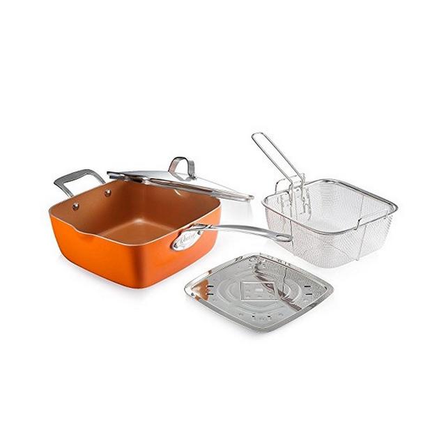 Gotham Steel 4-Piece Non-Stick Ti-Ceramic 9.5" Deep Square Pan Set