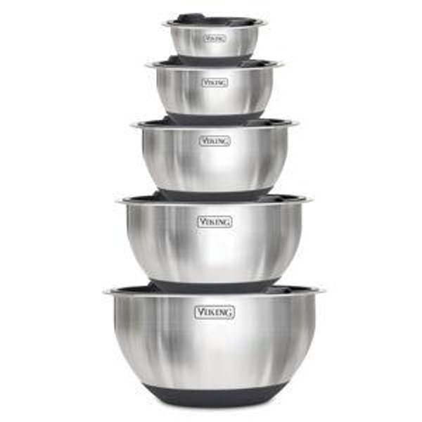 Viking Culinary Stainless Steel Mixing Bowl Set, 10 piece