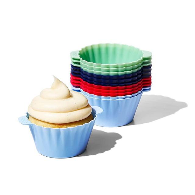 OXO Good Grips Silicone Baking Cups, Reusable, BPA-Free, Dishwasher Safe , Non-Stick, Food Grade, Cupcake Cups, Muffin Cups, Cupcake Liners, Muffin Liners