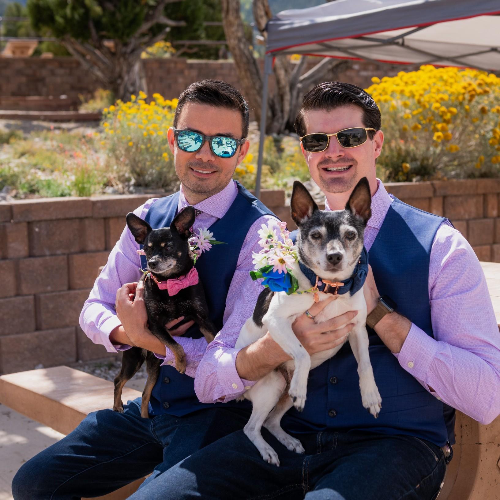 It was a beautiful day for a wedding in the Spring Mountains outside of Las Vegas.