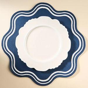 Madeline Embroidered Round Placemat | Anthropologie