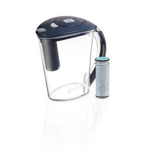Brita Large 10 Cup BPA Free Stream Filter as You Pour Water Pitcher with 1 Filter - Gray
