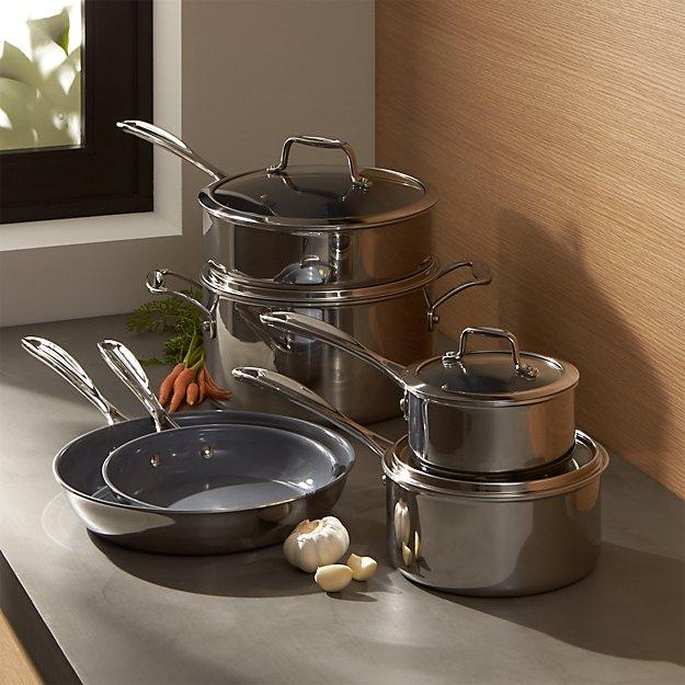 ZWILLING ® J.A. Henckels VistaClad Ceramic Non-Stick 10-Piece Cookware Set