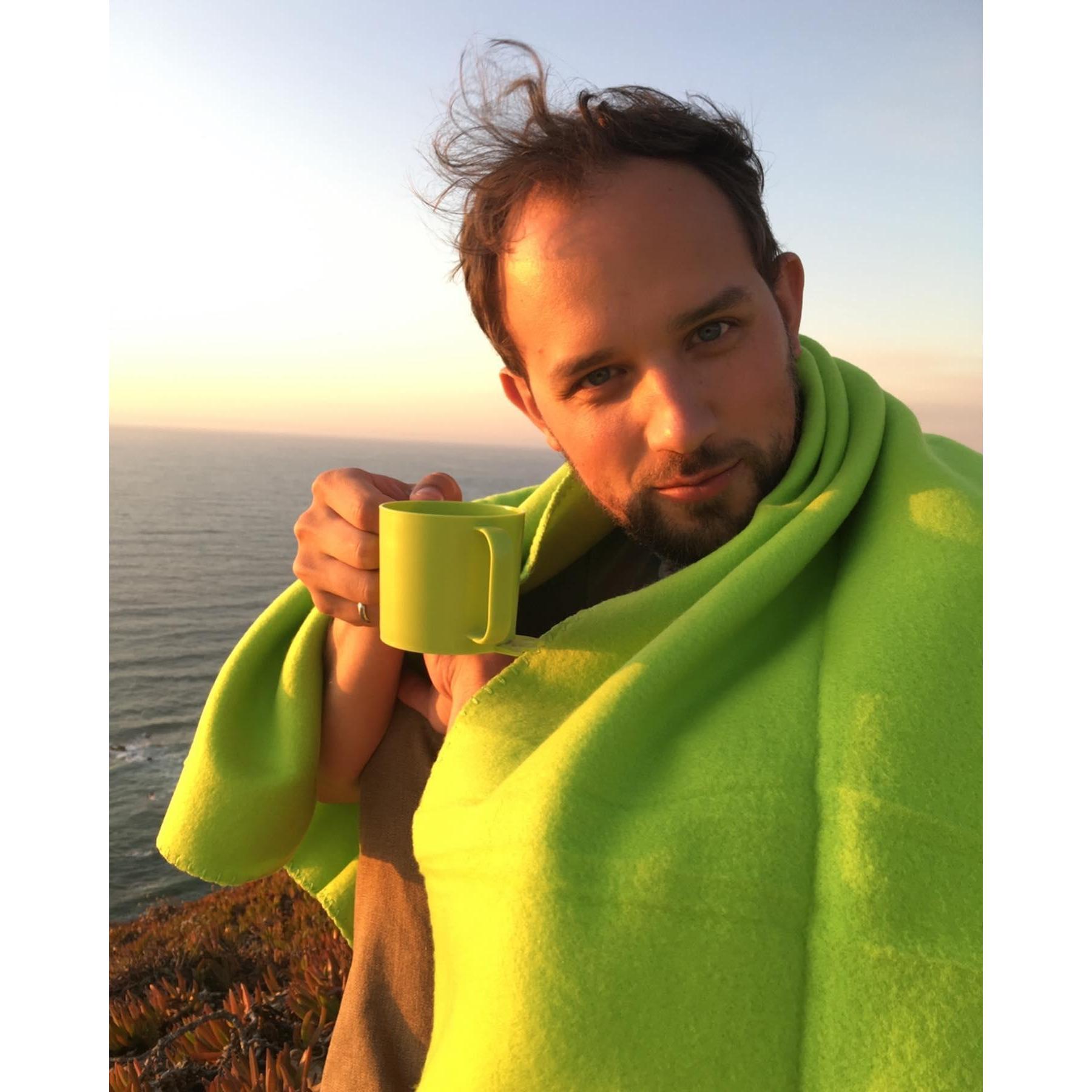Benjamin on the eve of his 30th birthday in Portugal
