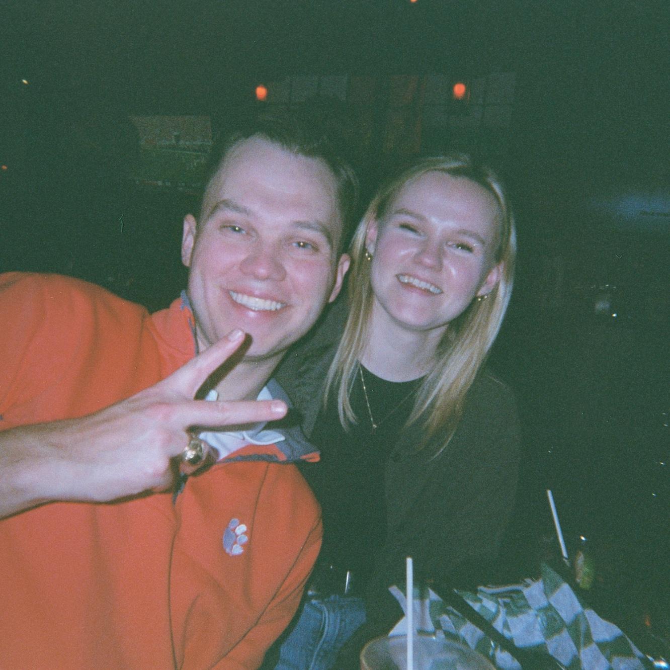 Hanging out with Justin's friends. Photo courtesy of Keaton.